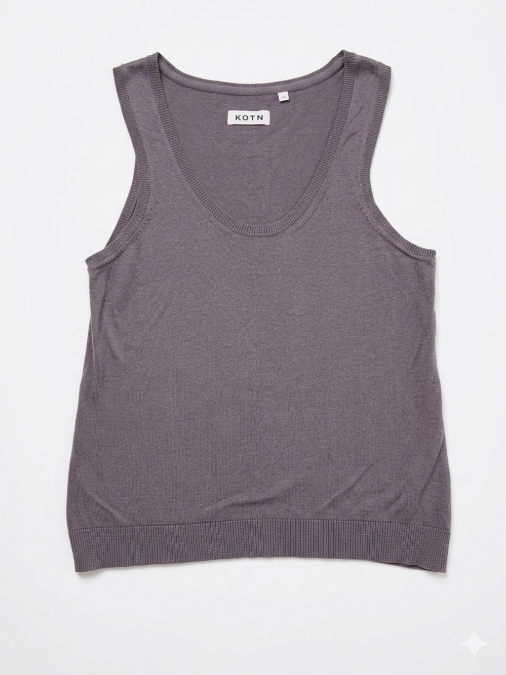 KOTN Women's Lilac Knit Scoop Neck Tank (M)